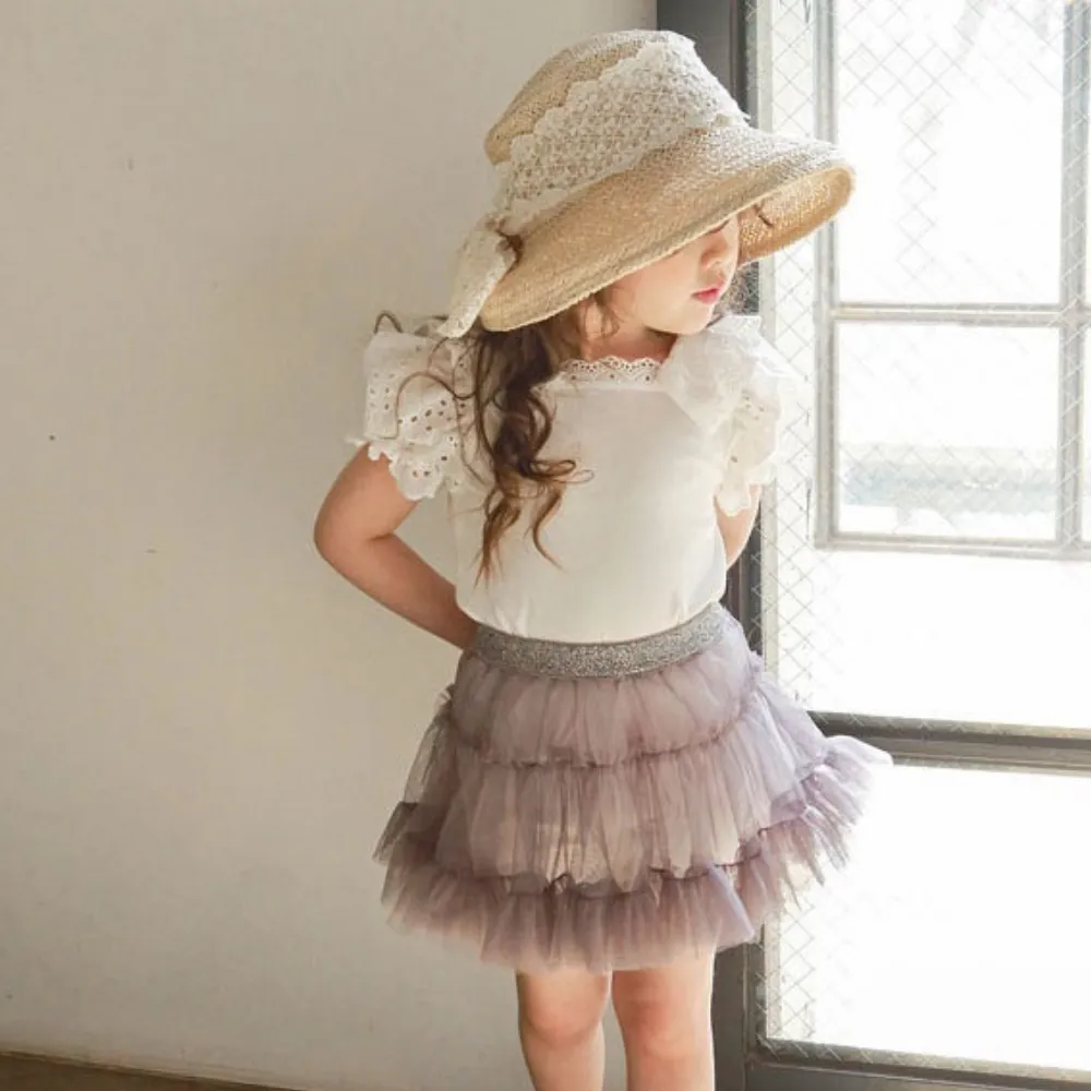蓬蓬半身裤裙 Delicate Tulle Mini Skort