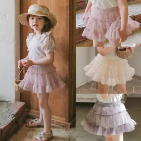 蓬蓬半身裤裙 Delicate Tulle Mini Skort