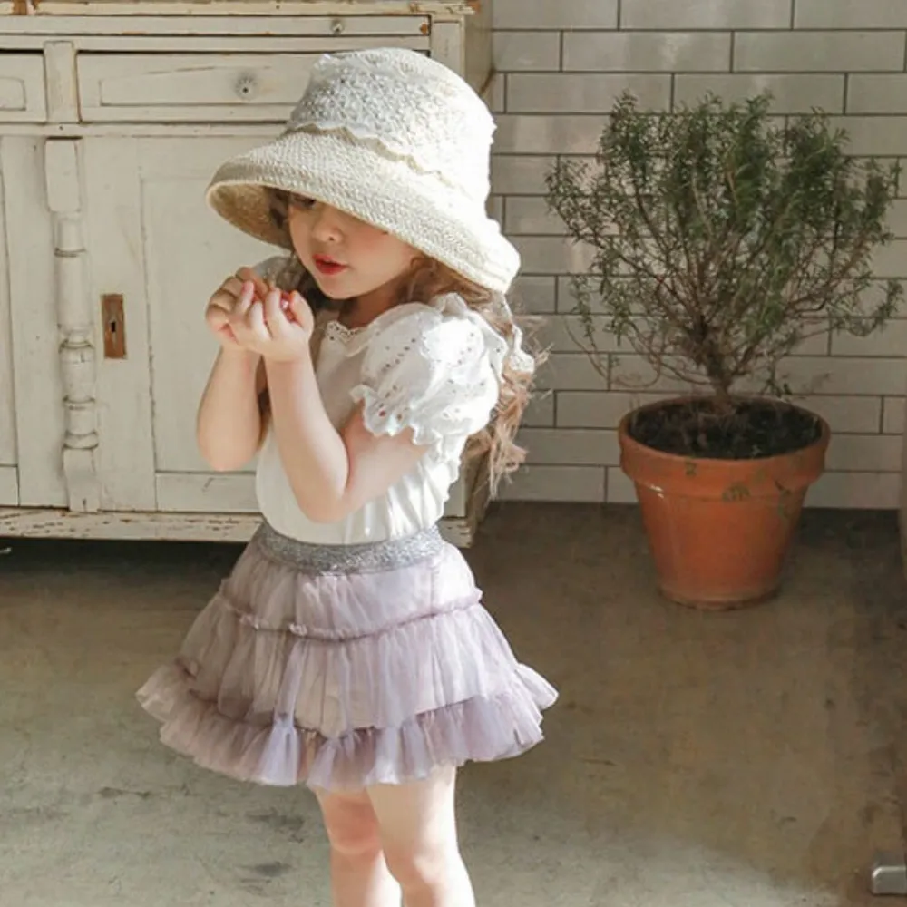 蓬蓬半身裤裙 Delicate Tulle Mini Skort