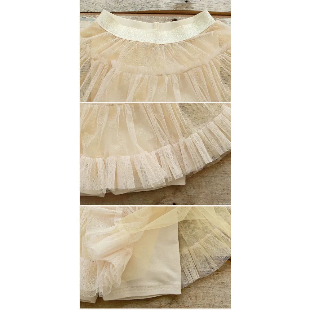 蓬蓬半身裤裙 Delicate Tulle Mini Skort