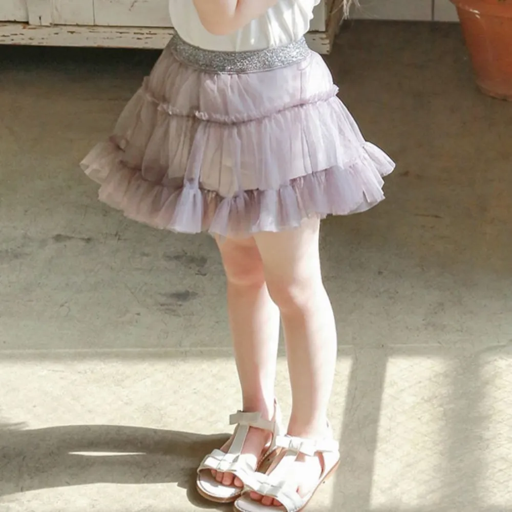蓬蓬半身裤裙 Delicate Tulle Mini Skort