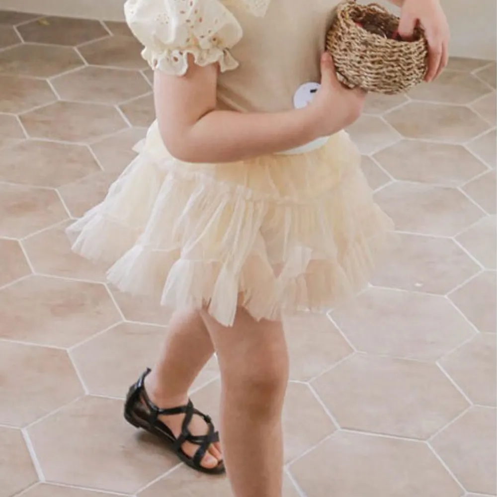 蓬蓬半身裤裙 Delicate Tulle Mini Skort