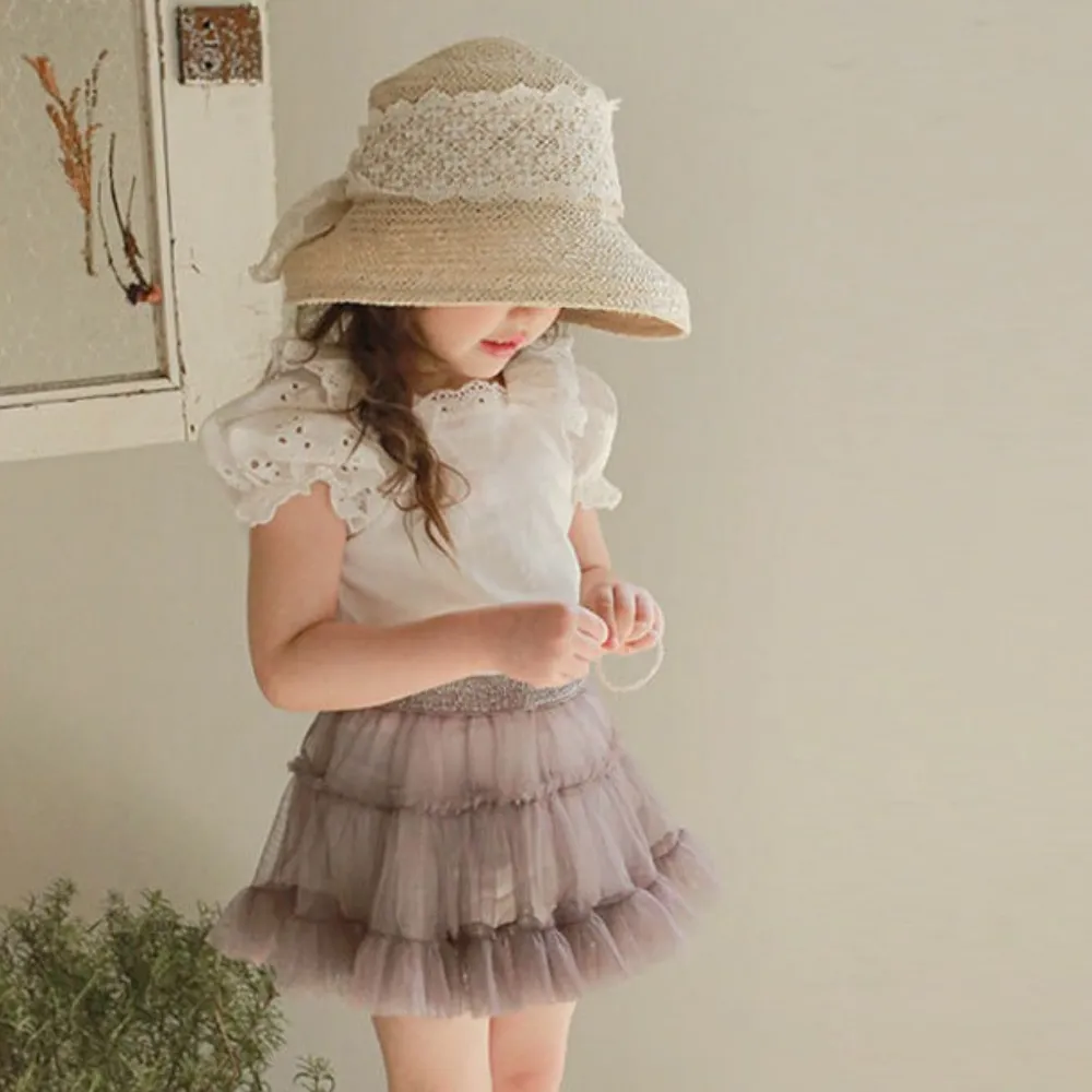 蓬蓬半身裤裙 Delicate Tulle Mini Skort
