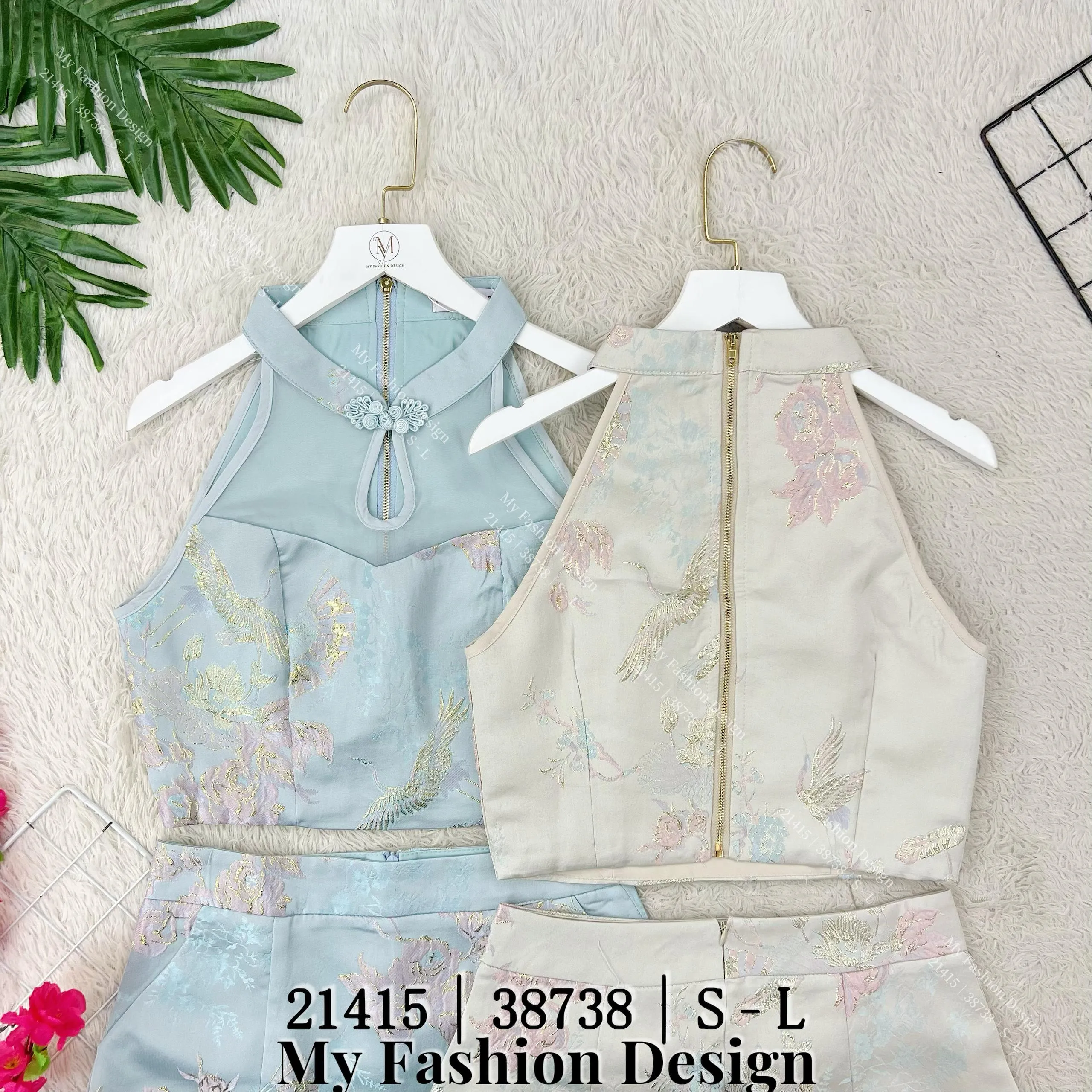 爆款新品🔥高品质气质款旗袍套装 上衣 ➕ 裤裙 RM99 Only🌸（R-A2）