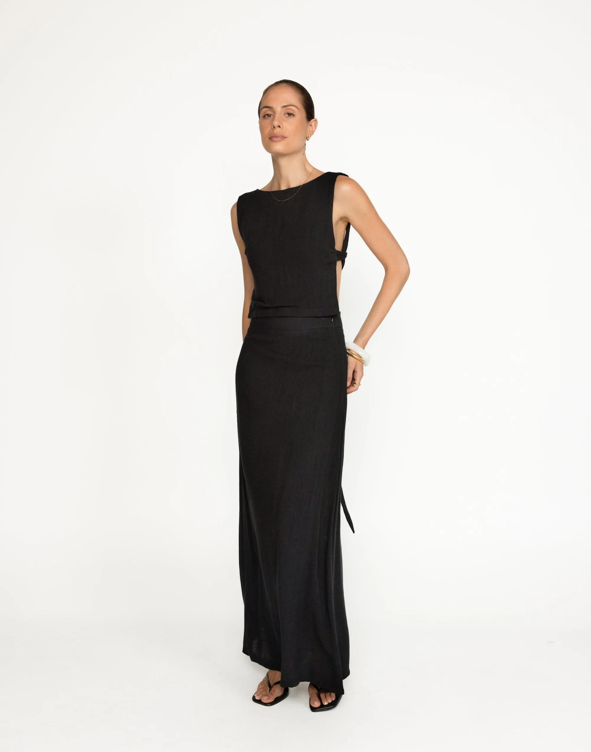 Aleah Maxi Skirt (Black)