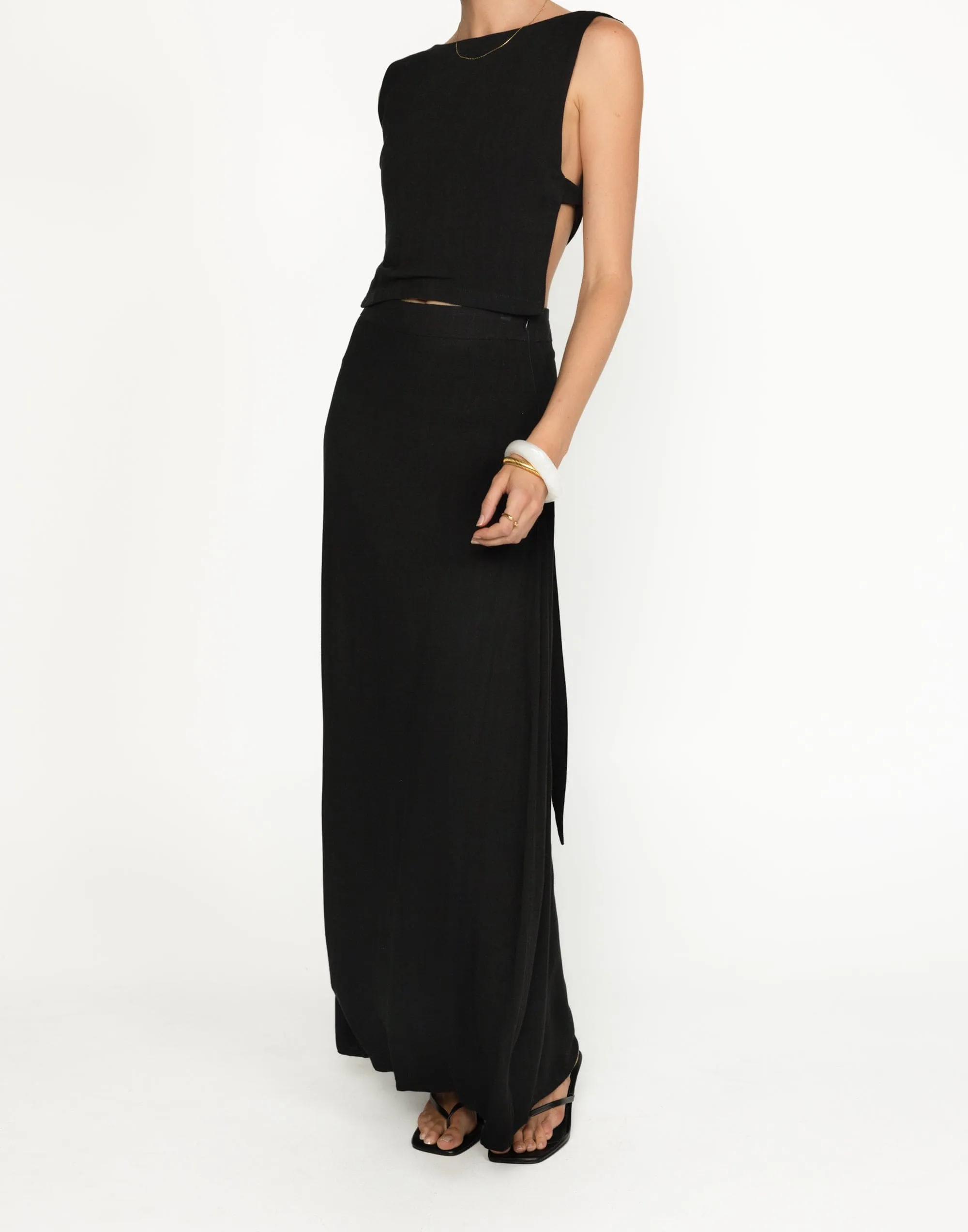 Aleah Maxi Skirt (Black)