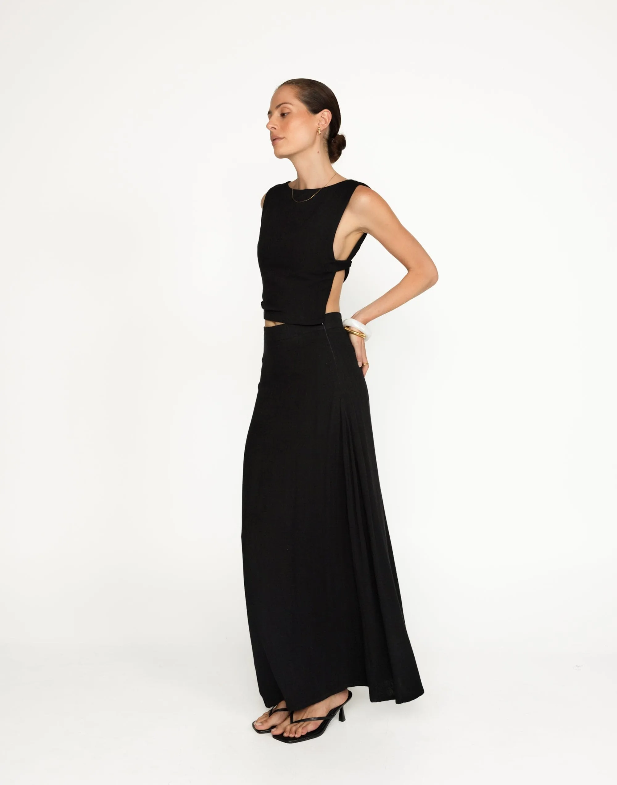 Aleah Maxi Skirt (Black)