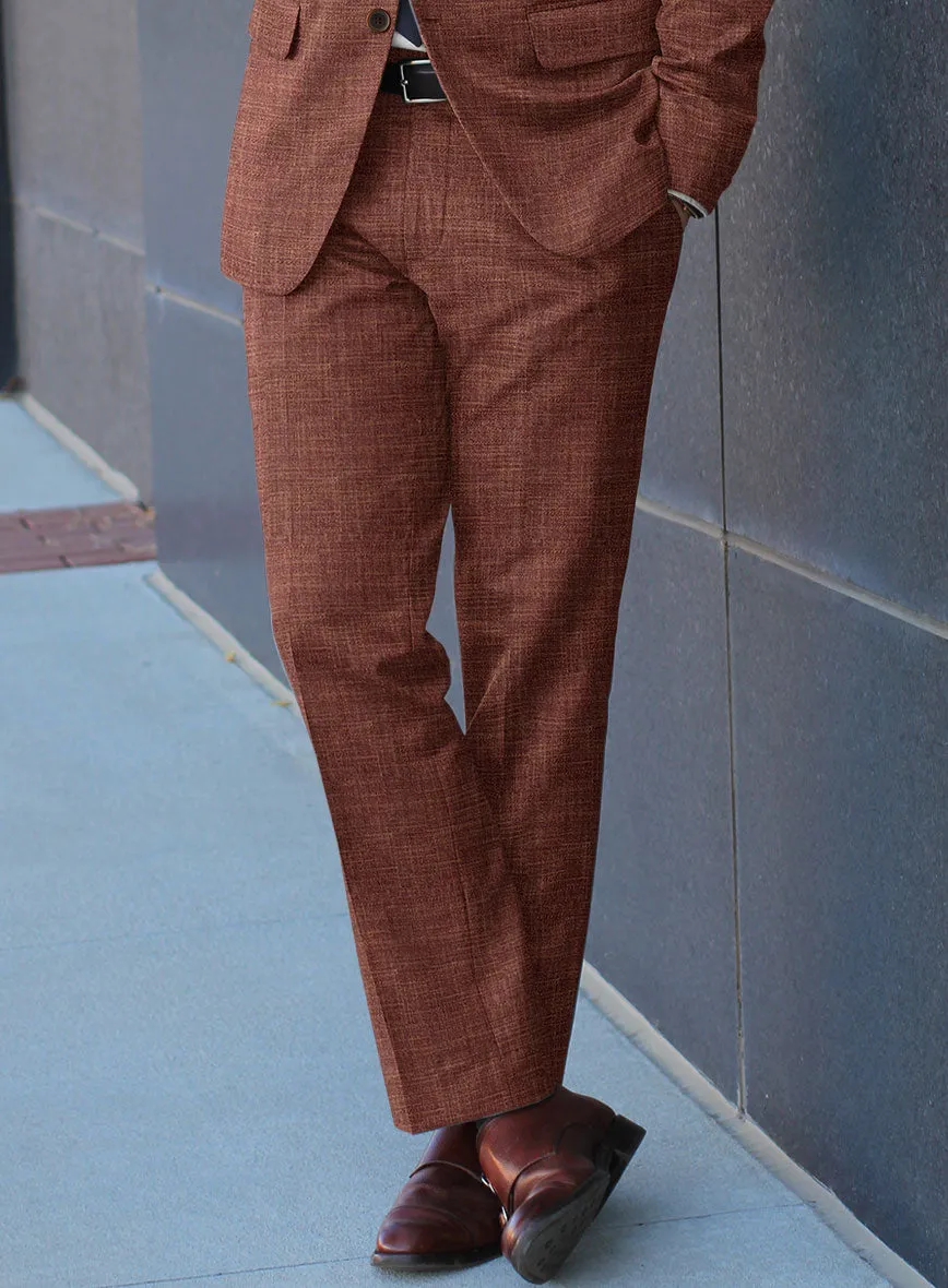 Bamboo Wool Rust Brown Suit