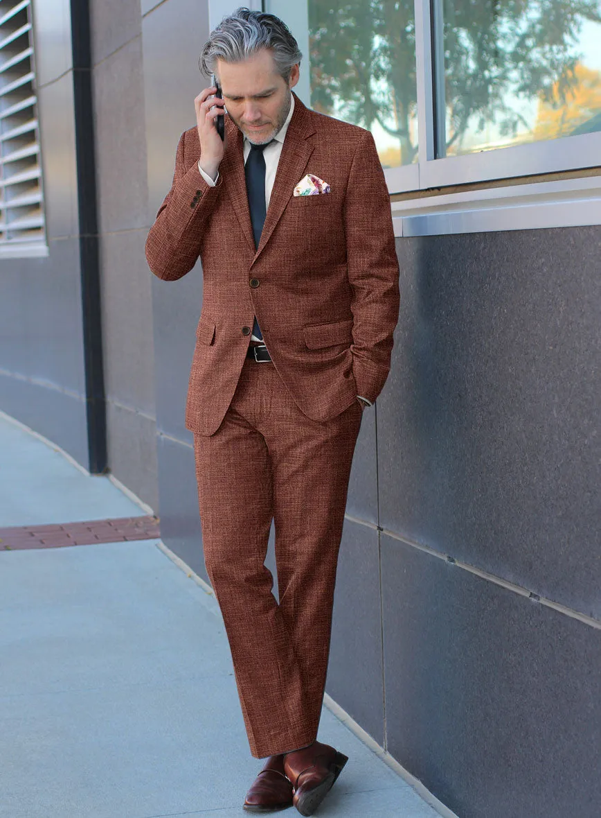 Bamboo Wool Rust Brown Suit