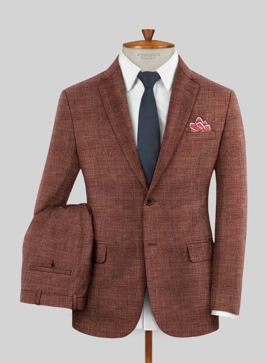 Bamboo Wool Rust Brown Suit