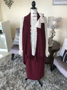 Burgundy Liverpool Vest (OS)