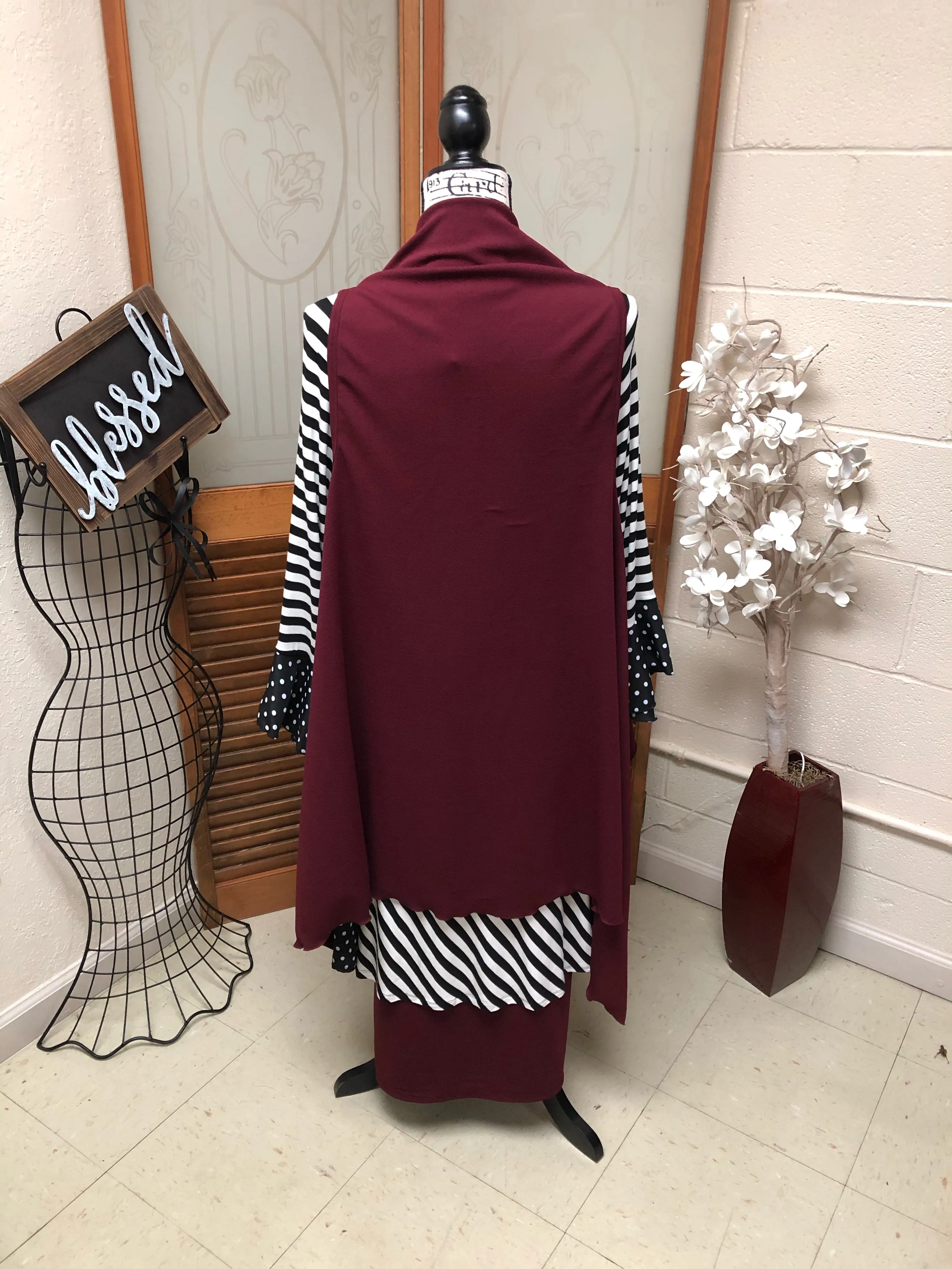 Burgundy Liverpool Vest (OS)