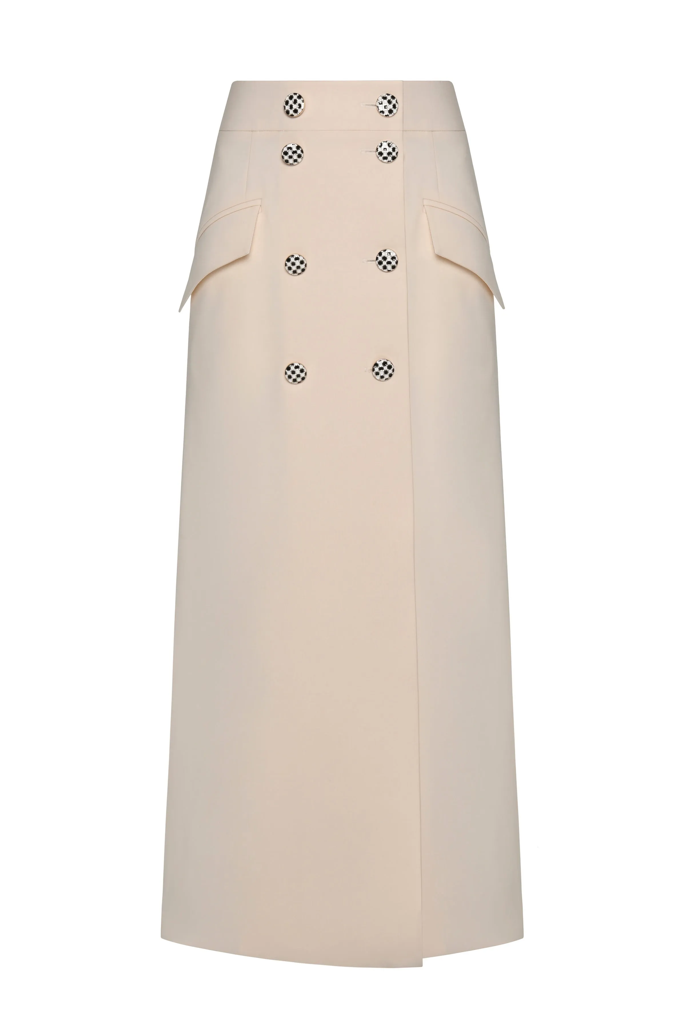 BUTTONED MAXI SKIRT