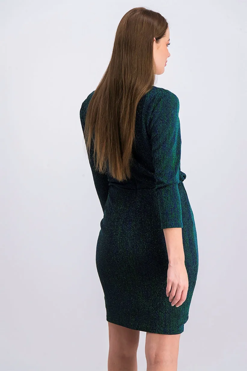Calvin Klein Metallic Knit BloUSon Dress