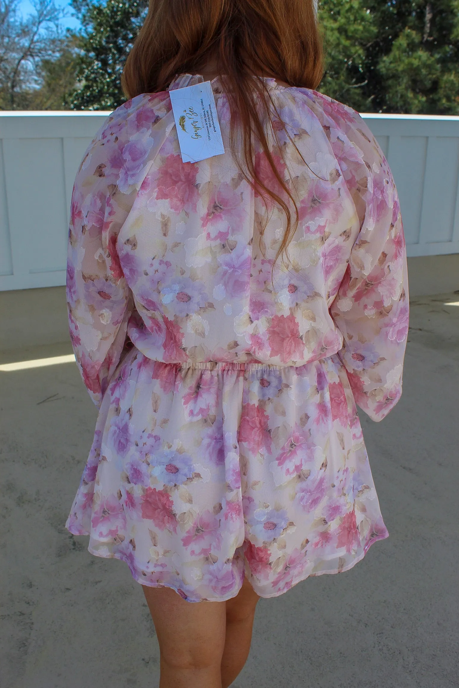 Camille Floral Chiffon Romper