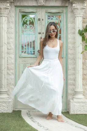 Carli Cotton Tiered Skirt