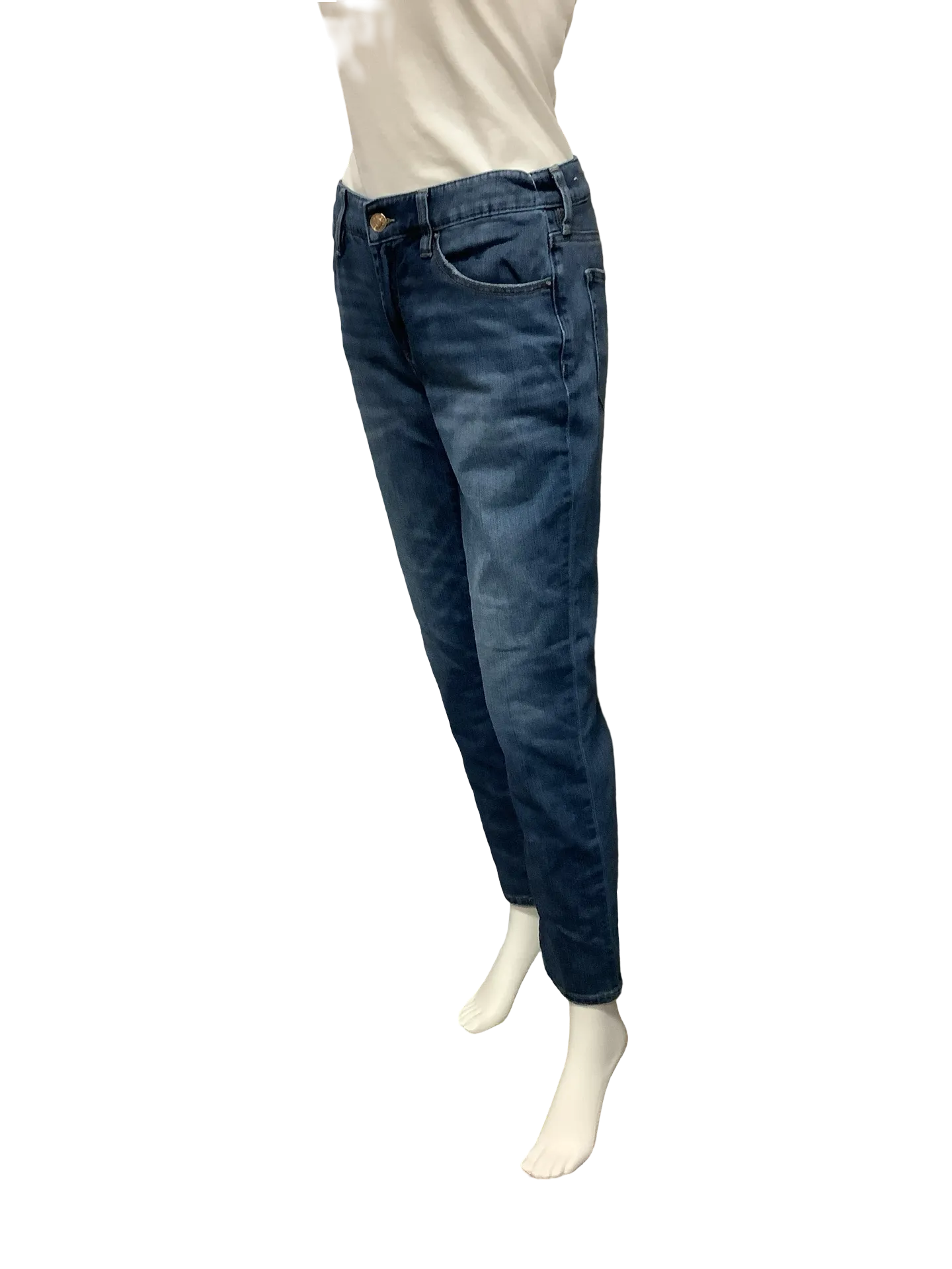 Chico's Women's Pant Blue Jeans Boyfriend Ankle Size: XS