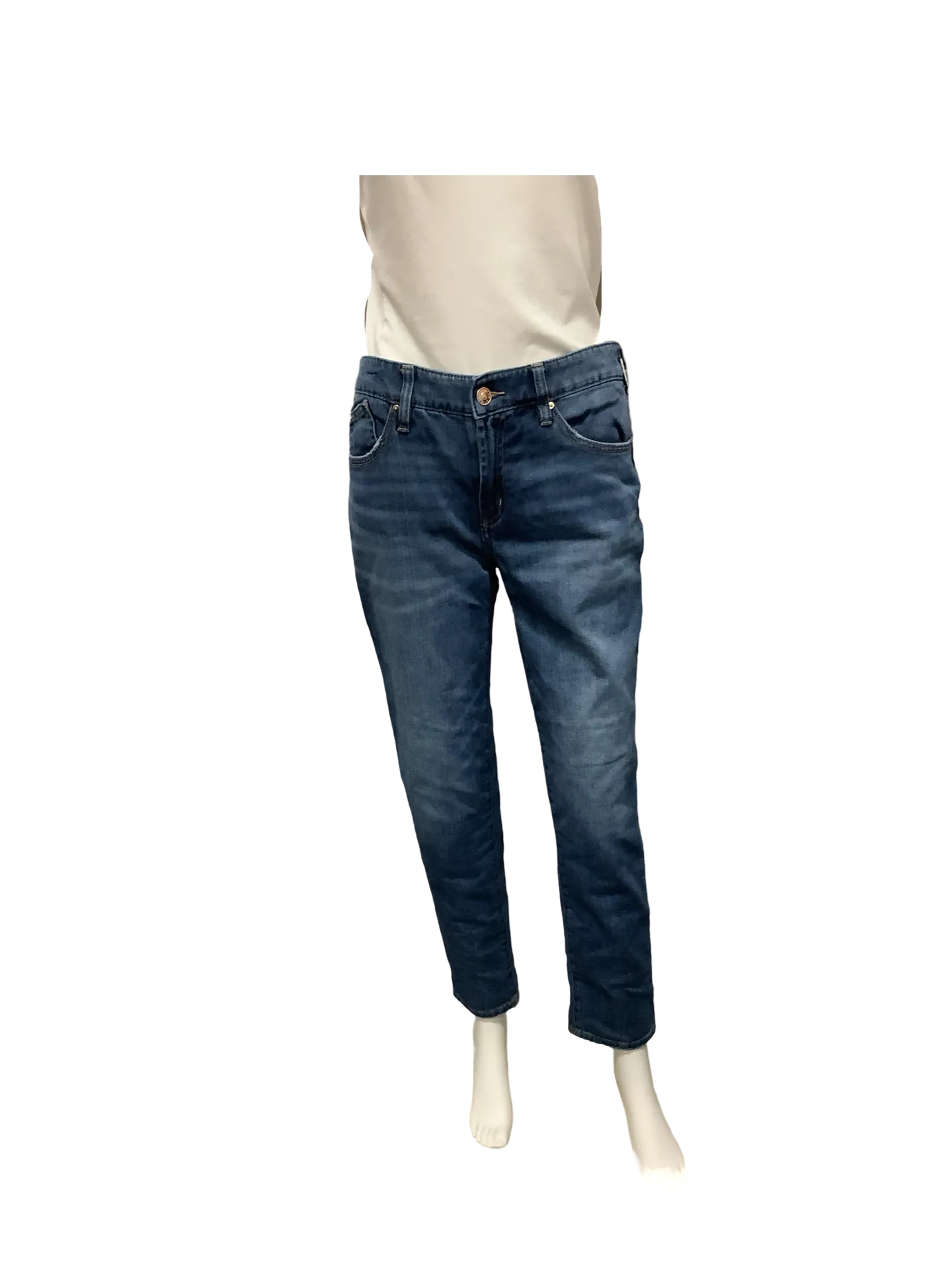 Chico's Women's Pant Blue Jeans Boyfriend Ankle Size: XS