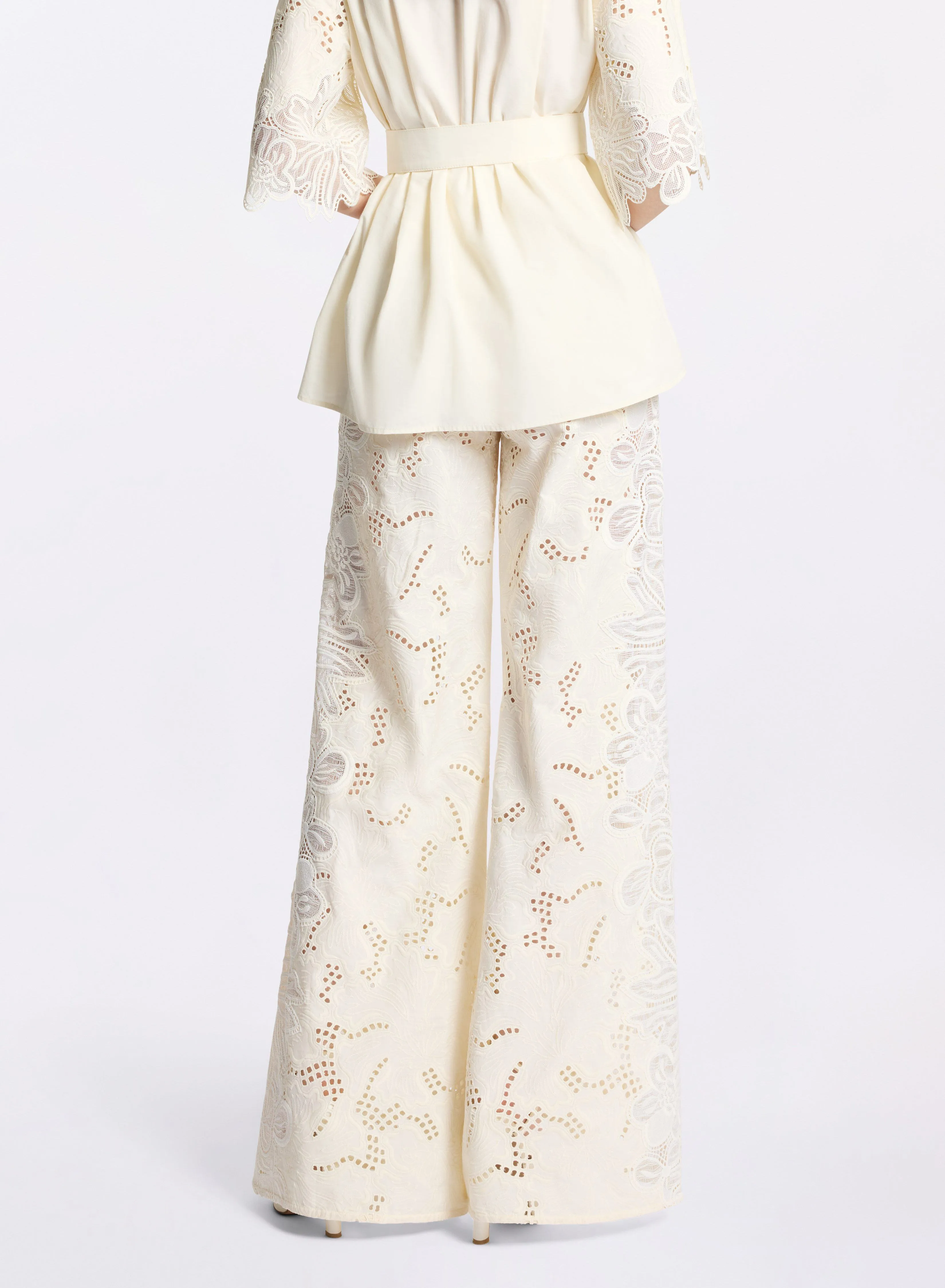 Cotton Embroidered Pants