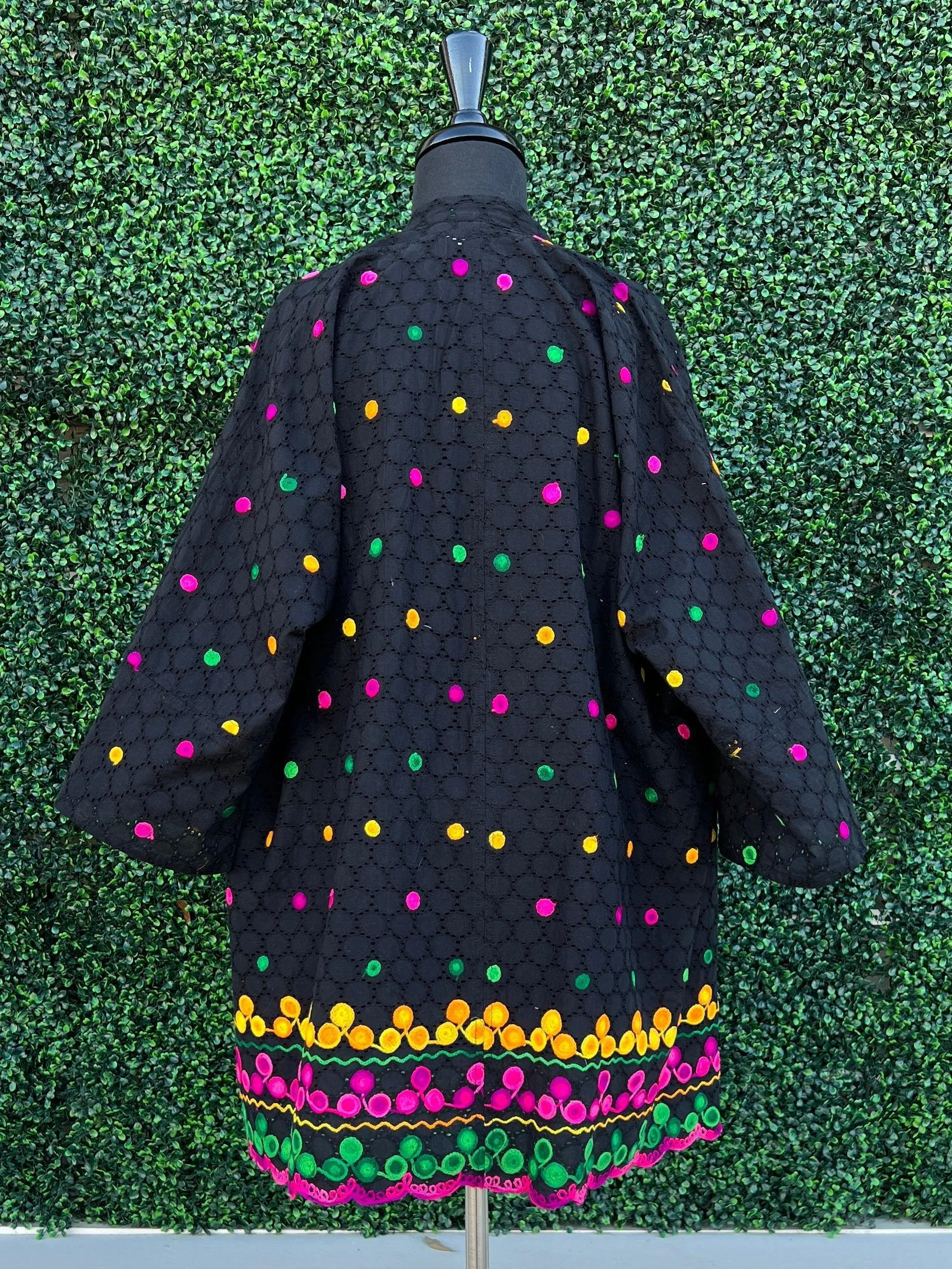Embroidered Eyelet Jacket