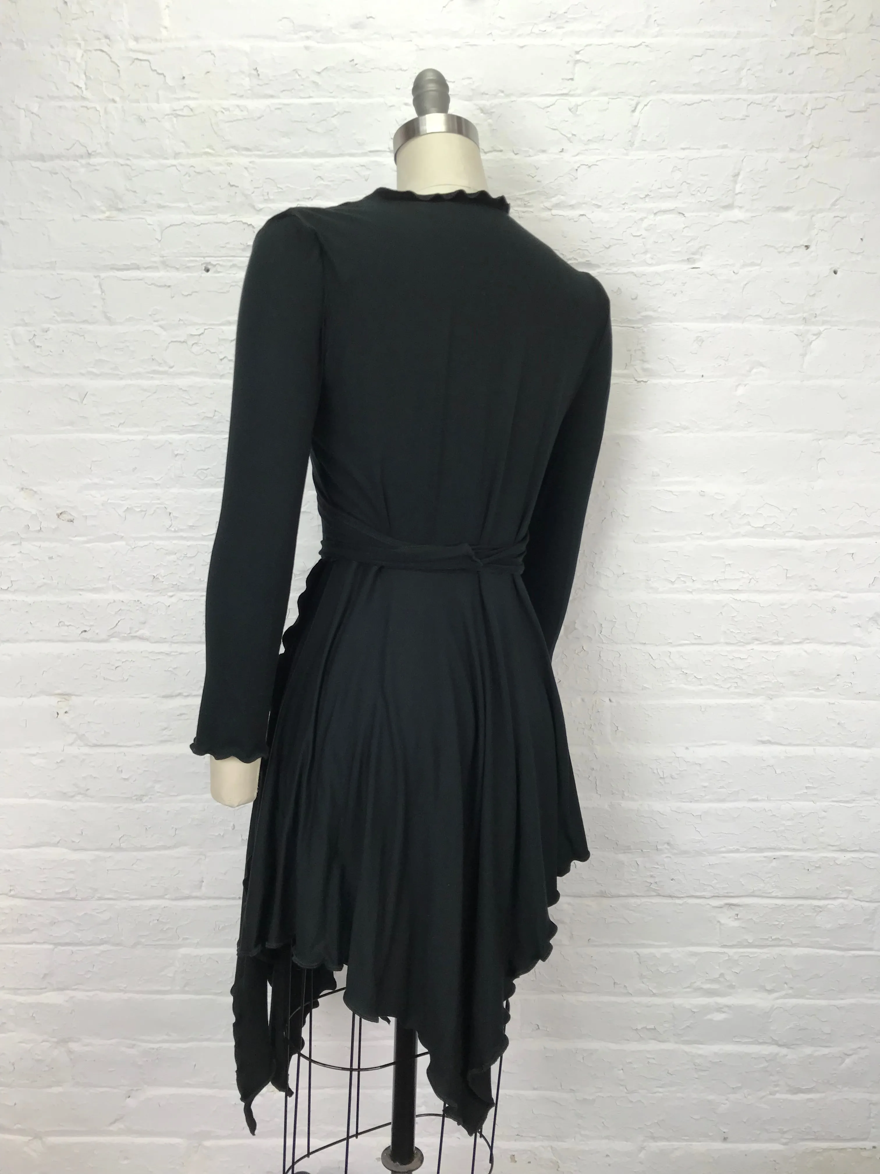 Flamenco Wrap Jacket in Solid Black