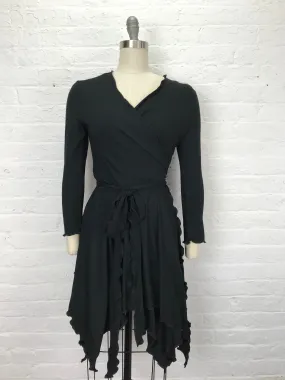 Flamenco Wrap Jacket in Solid Black