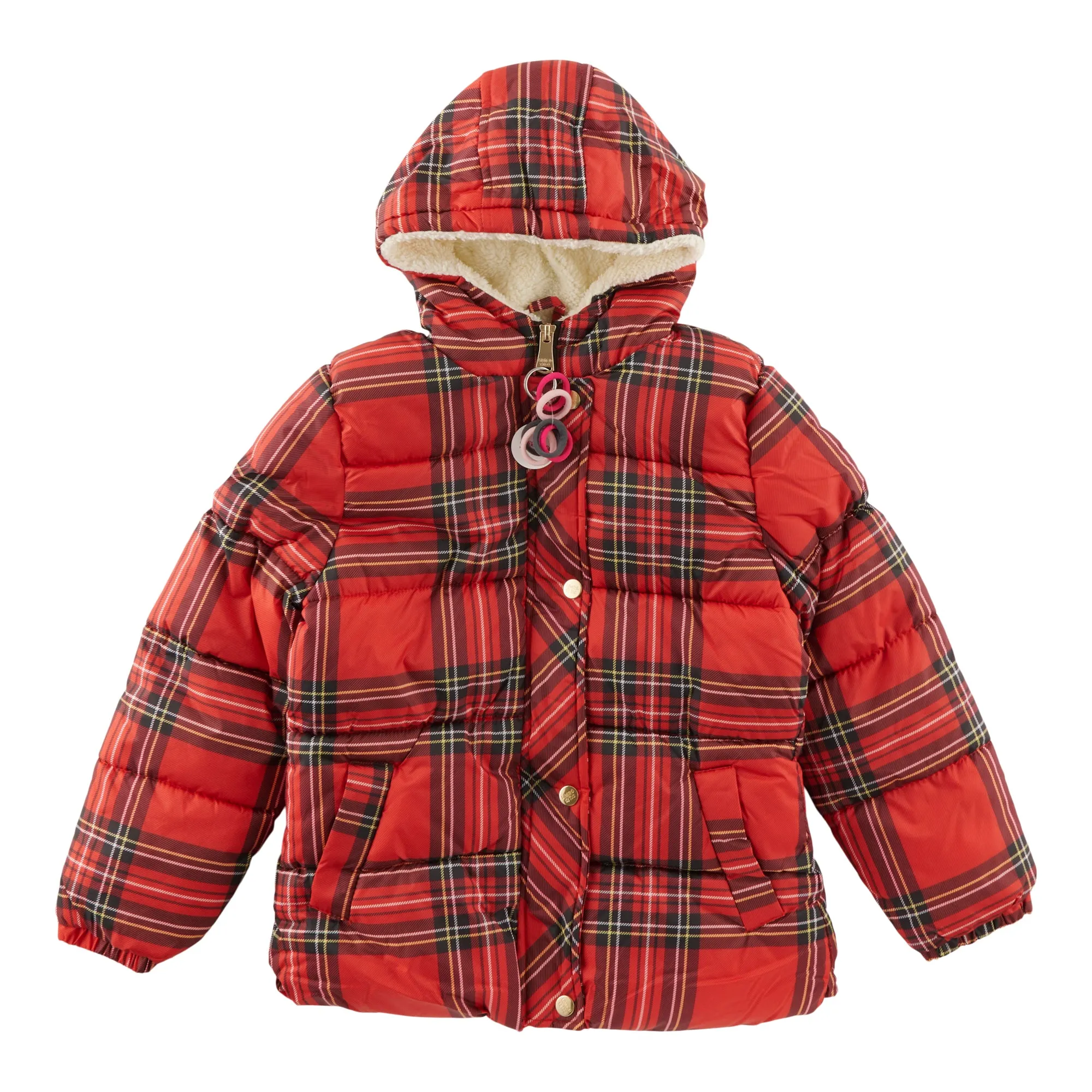 Girl's Plaid Puffer Jacket