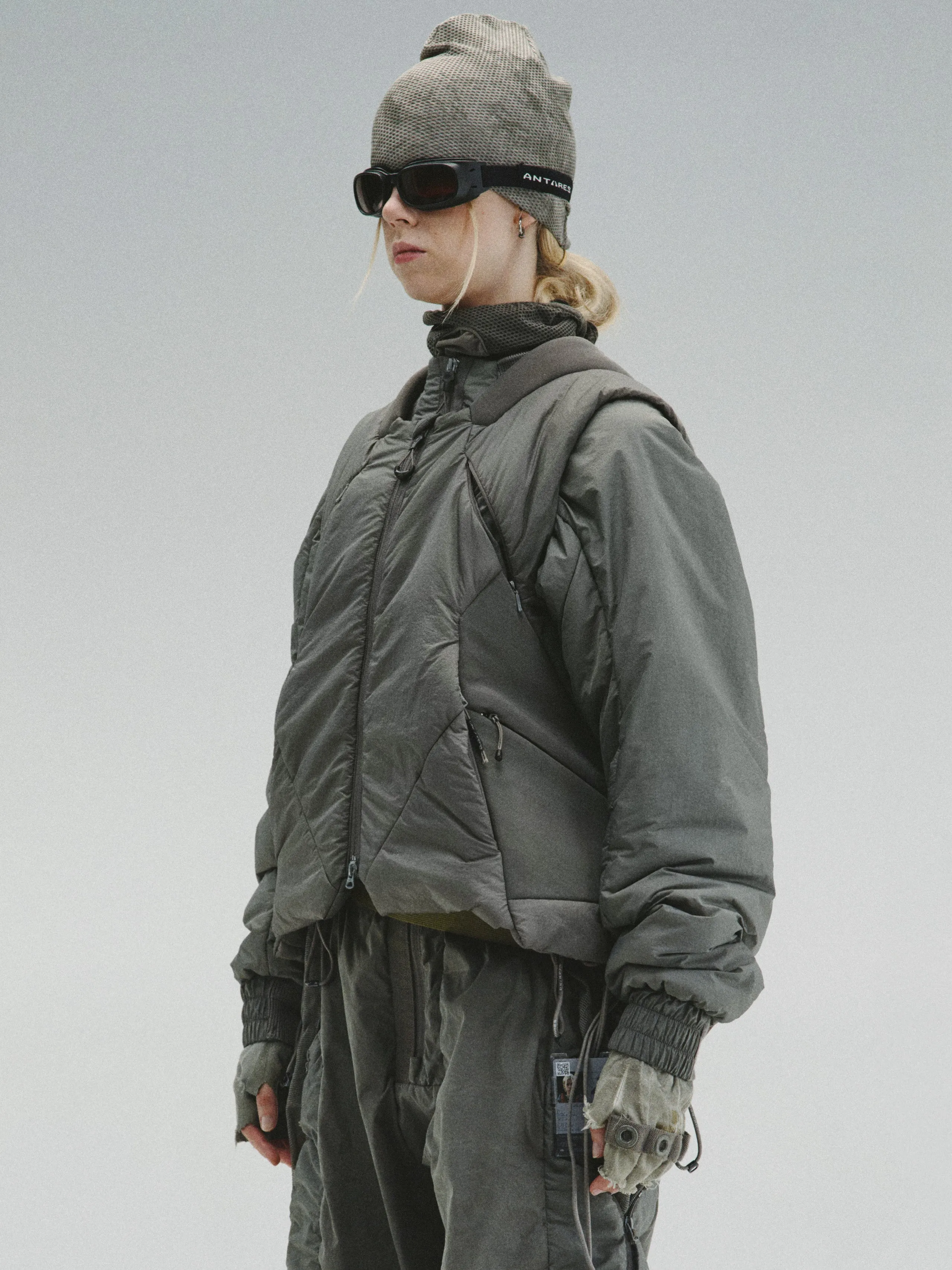 GOB / A5_06 - Dual-Module Bionic Domeback DWR-Coated Padded Jacket [Modular Two-Piece Set]
