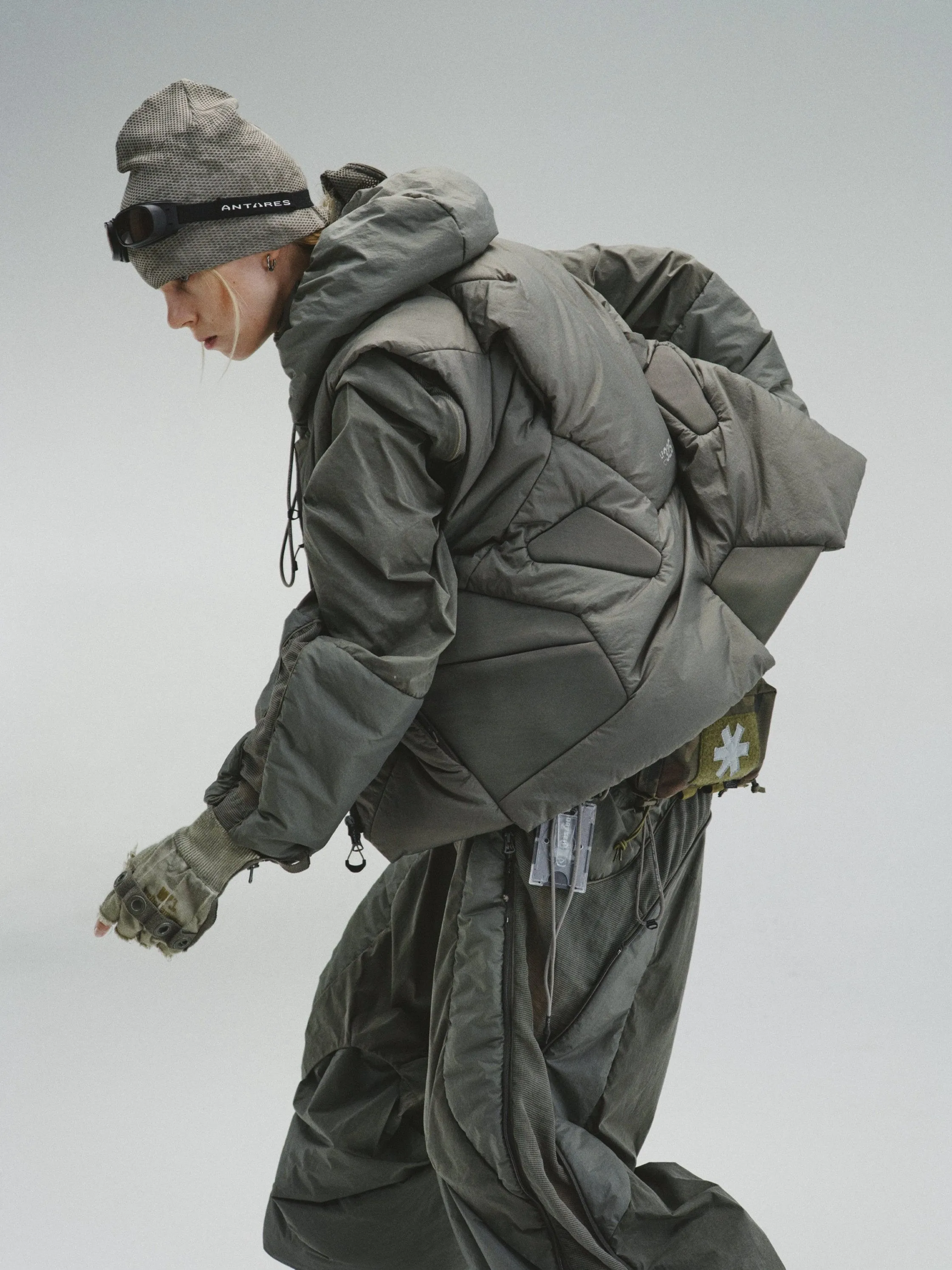GOB / A5_06 - Dual-Module Bionic Domeback DWR-Coated Padded Jacket [Modular Two-Piece Set]