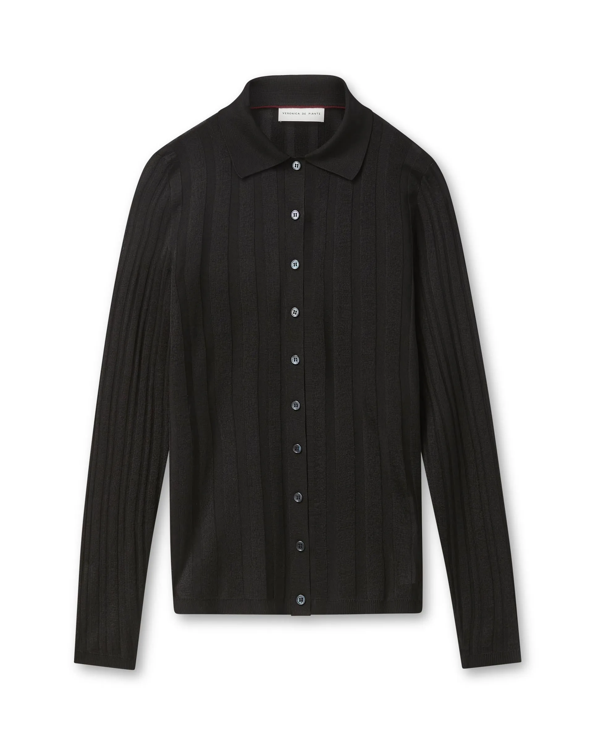 Lily Top in Silk, Black