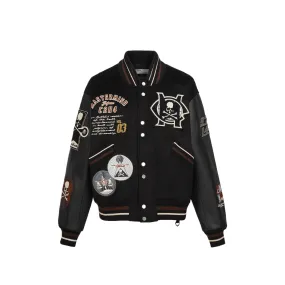 Mastermind JAPAN x C2H4 Mens Curvilinear Varsity Jacket