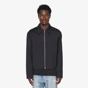 Mini Jacket Black Worsted Wool