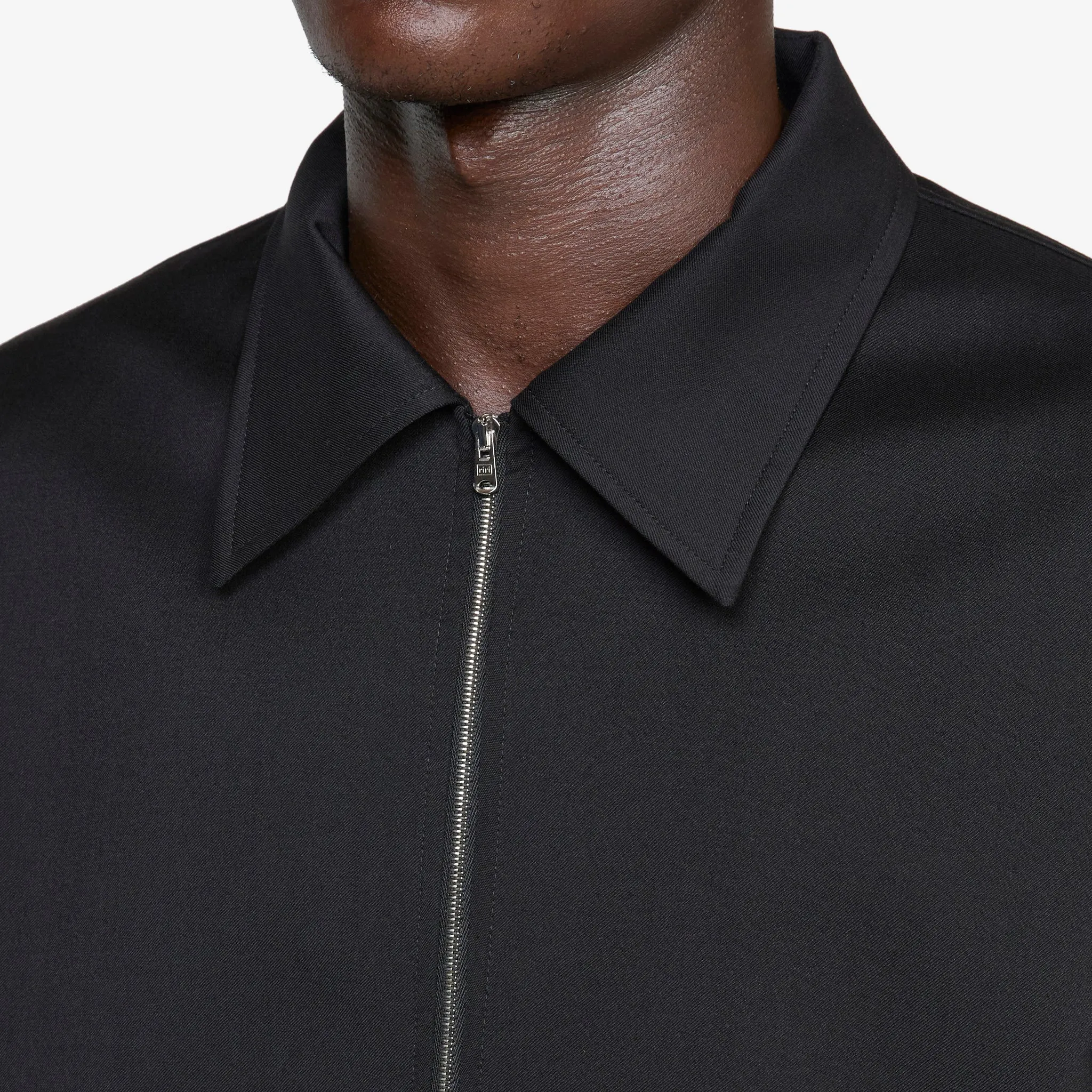 Mini Jacket Black Worsted Wool