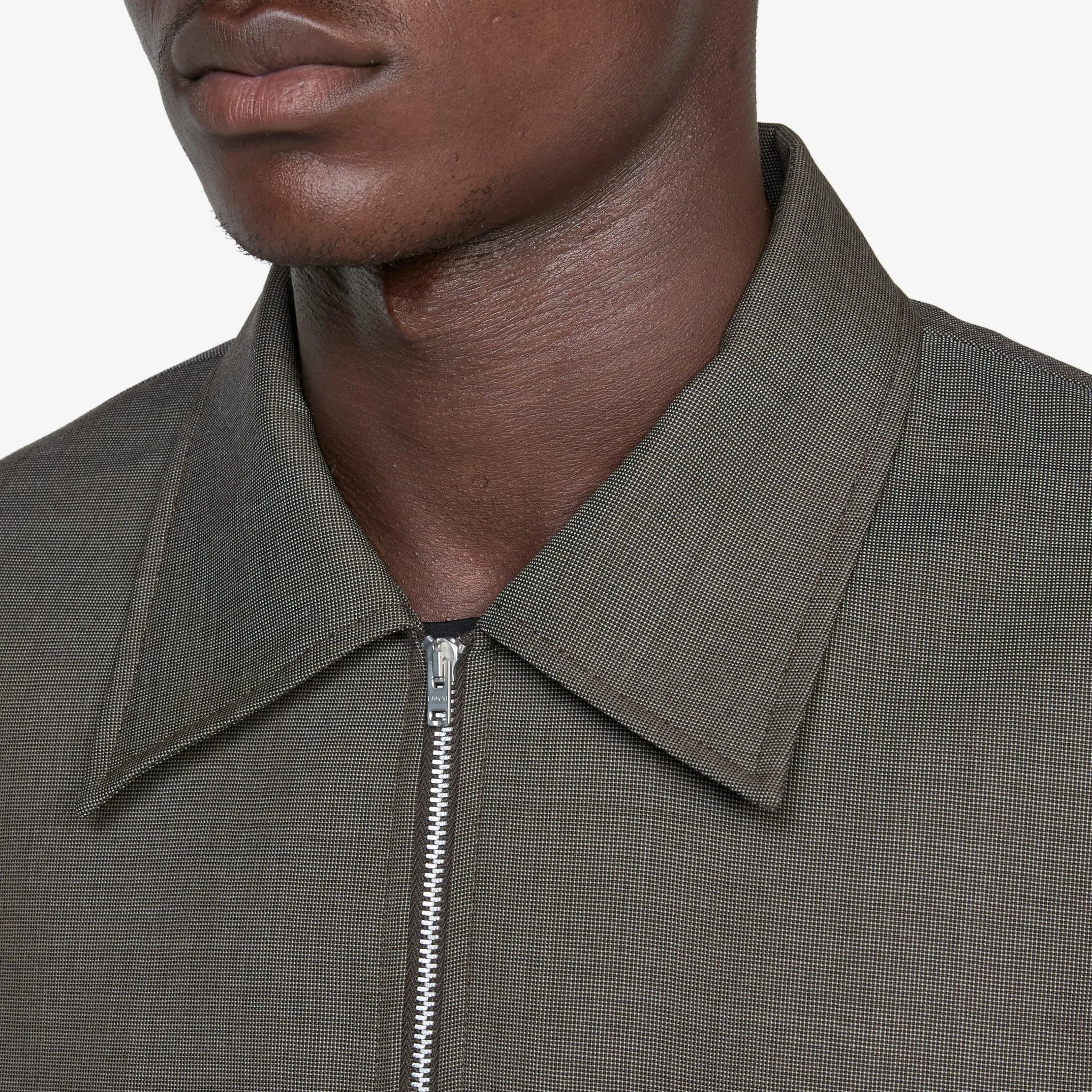 Mini Jacket Grey Atom Check Wool