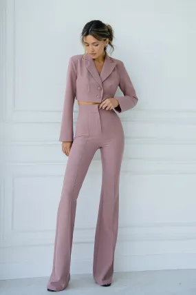 Mocco Crop Jacket Suit 2-Piece