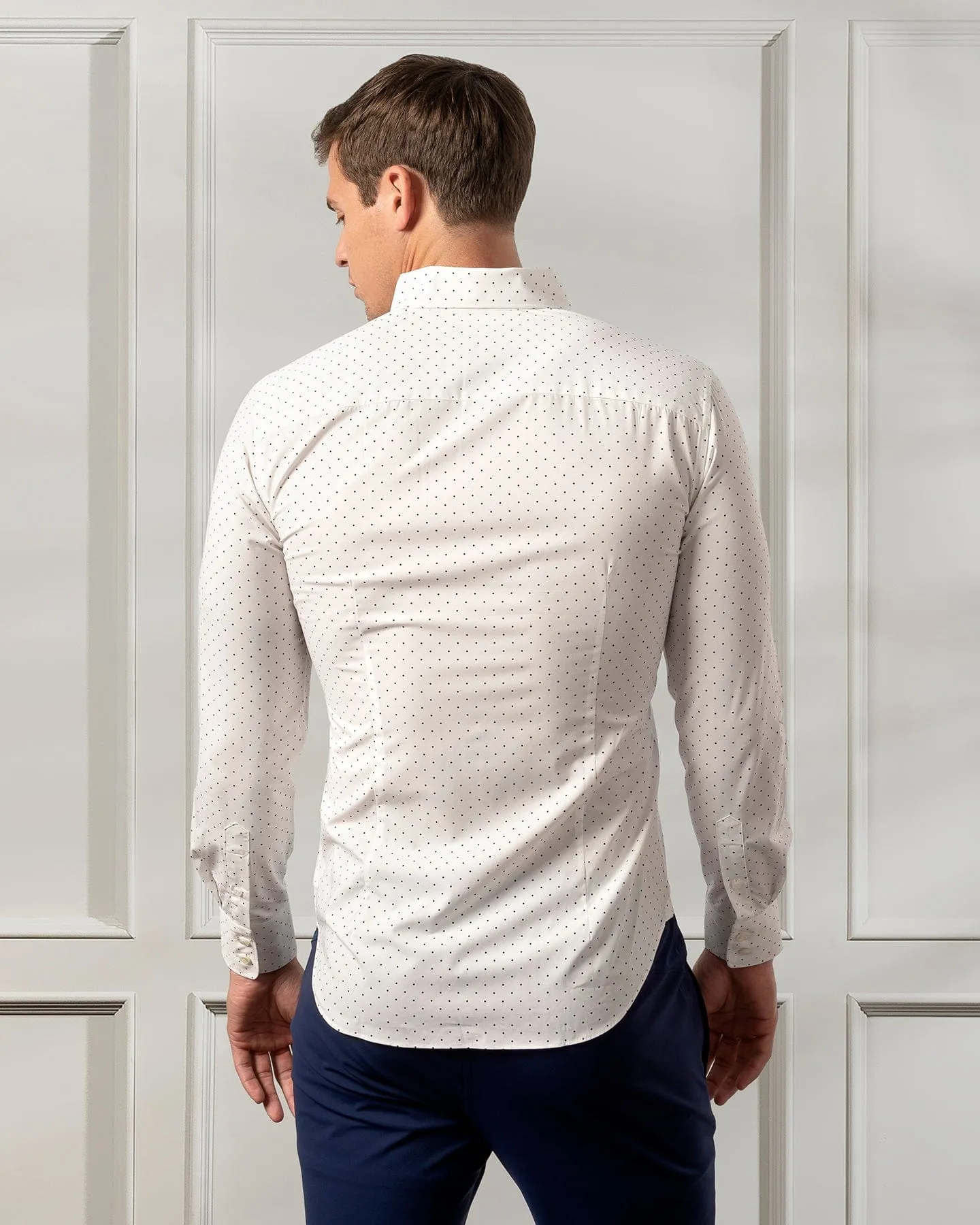 Napoli Bamboo One Piece Micro Dot Shirt ORIGINAL SLIM/REG FIT