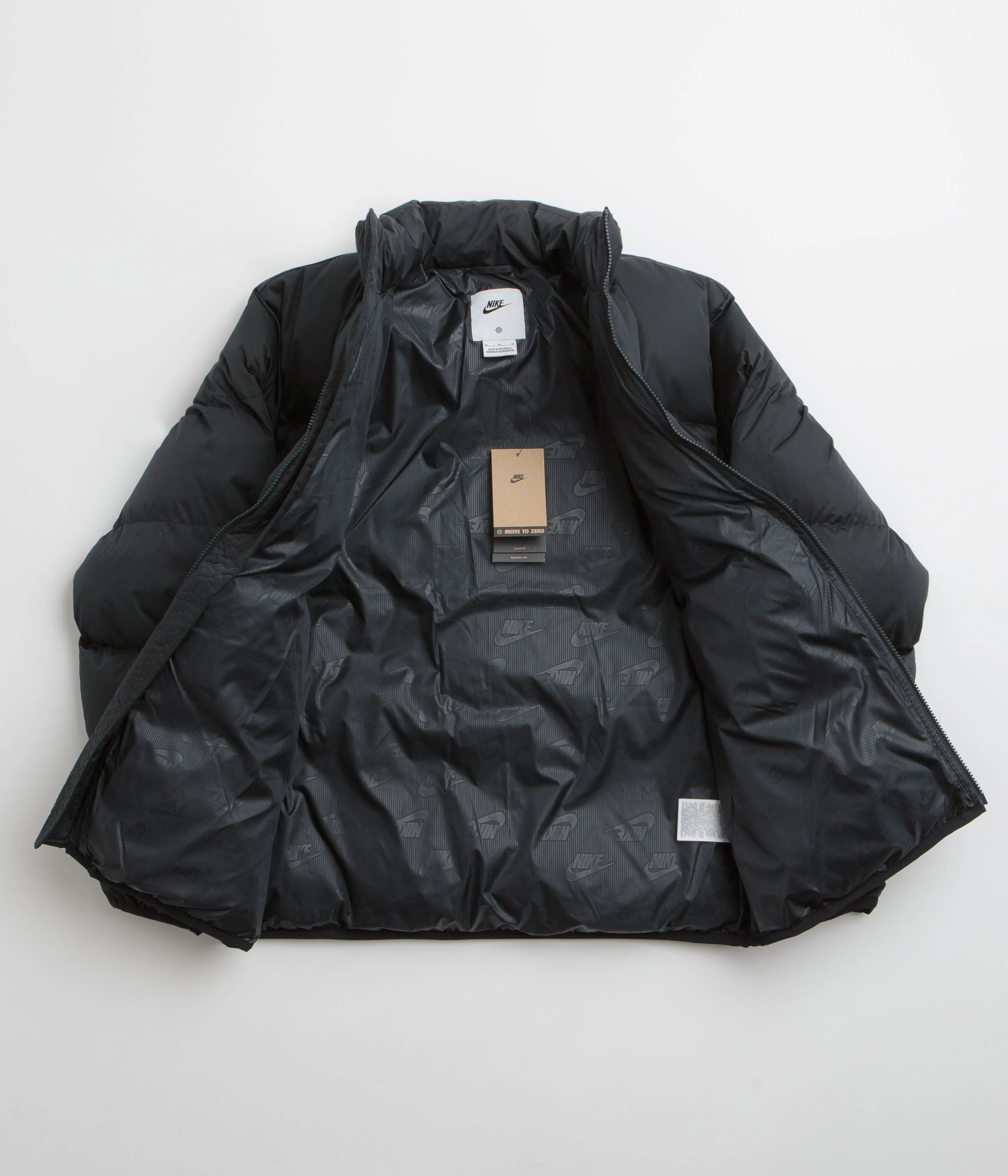 Nike Club Puffer Jacket - Black / White