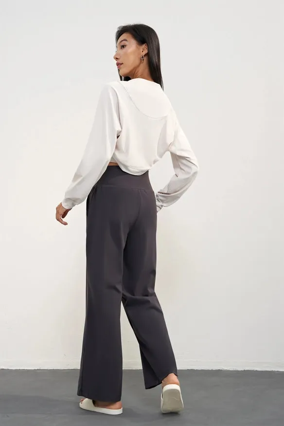 Omniflex Knitted Crop Cardigan Top Jacket  Eggshell