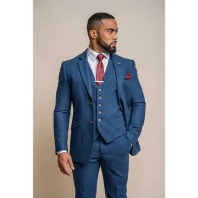 Orson - Men's Blue Tweed Classic Blazer