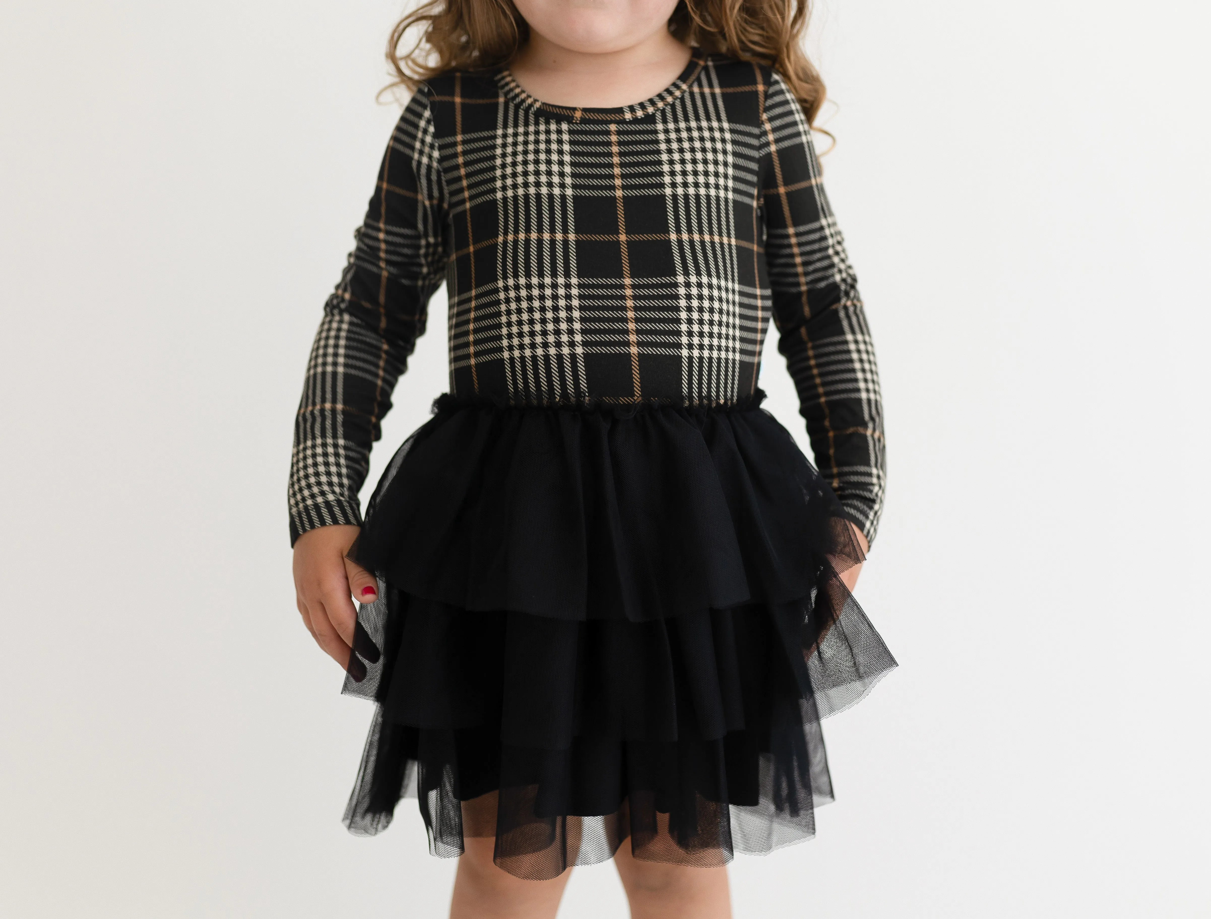 Posh Peanut Sanders Long Sleeve Tulle Dress