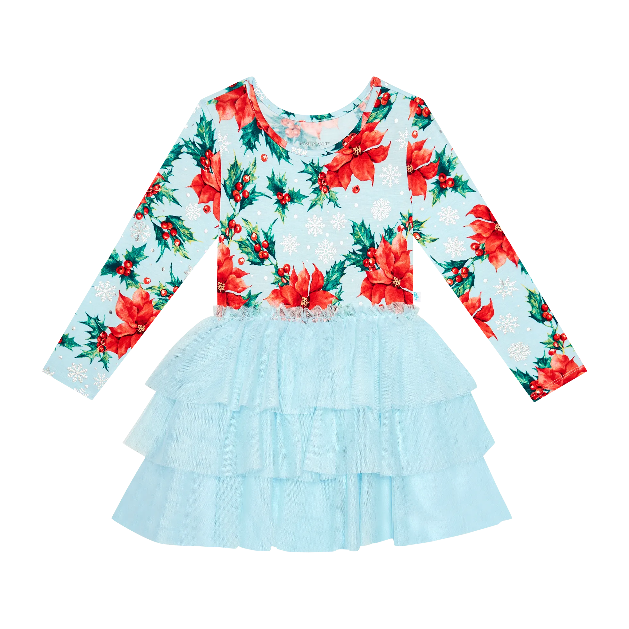 Posh Peanut Winter Lily Long Sleeve Tulle Dress