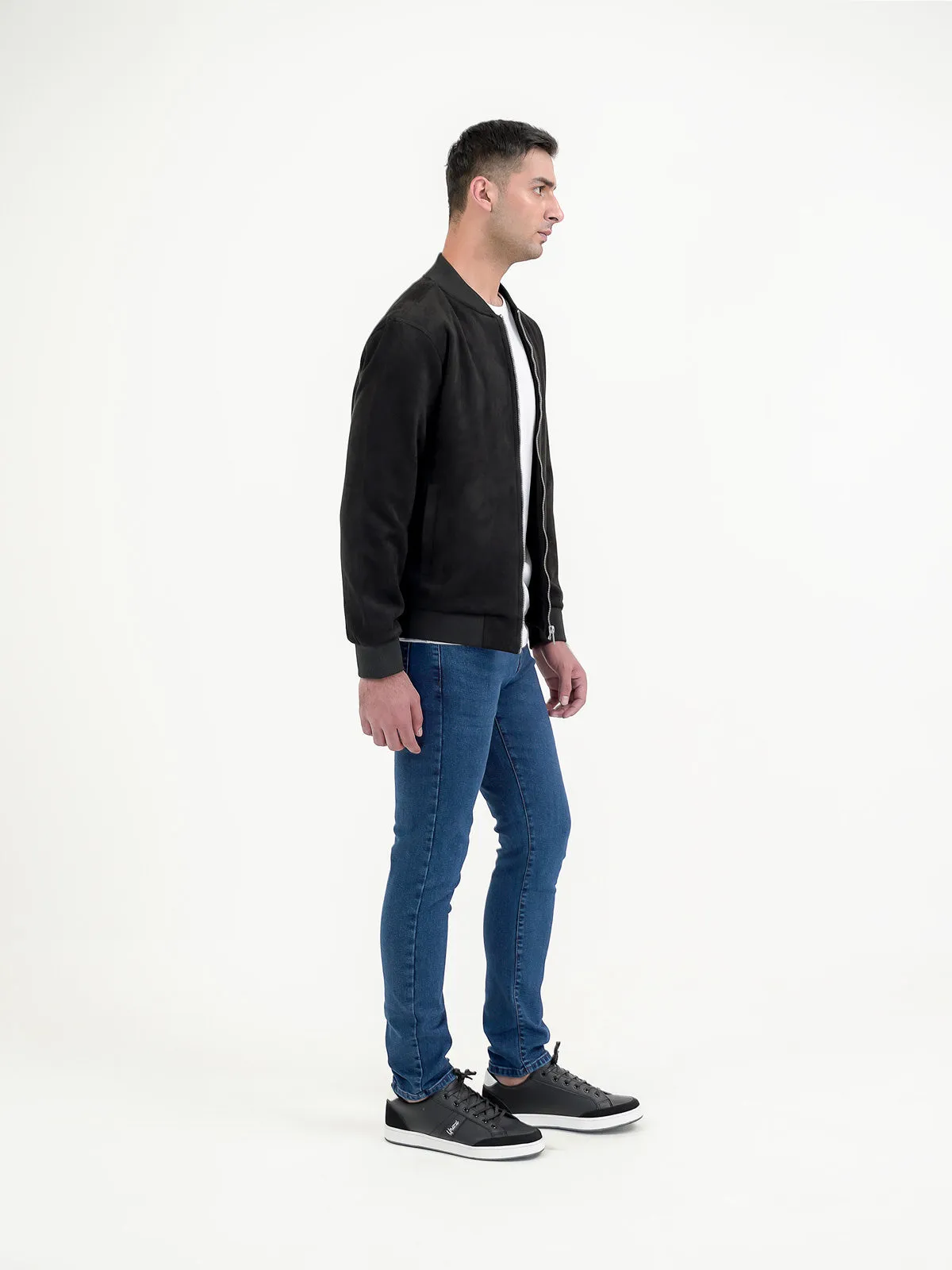 "RASTABAN" Suede Zipper Casual Jacket