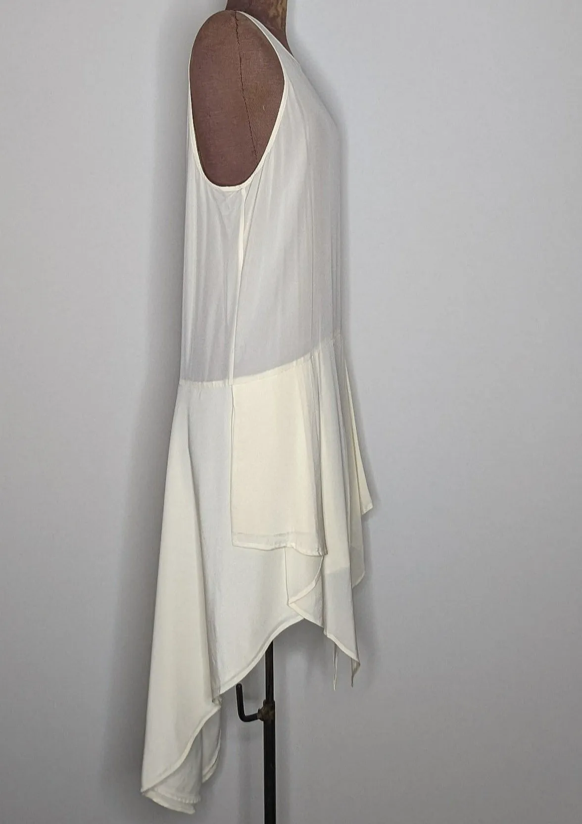 Sass & Bide Cream Silk Panel Dress / Top