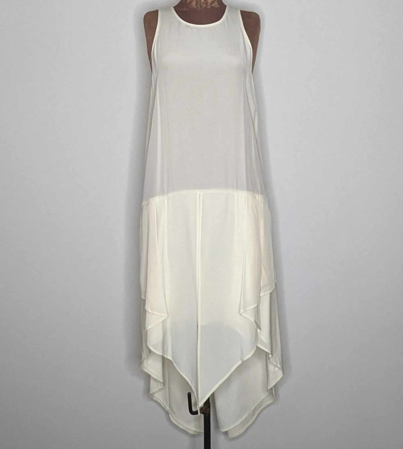 Sass & Bide Cream Silk Panel Dress / Top
