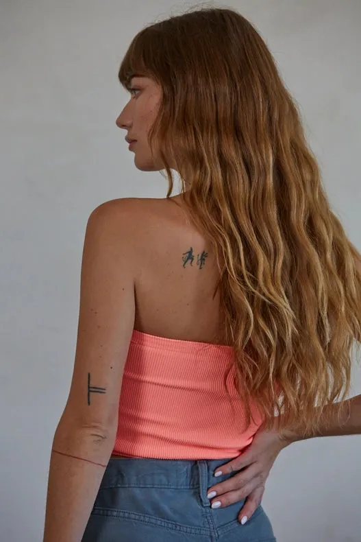 Sun-Kissed Tube Top Coral