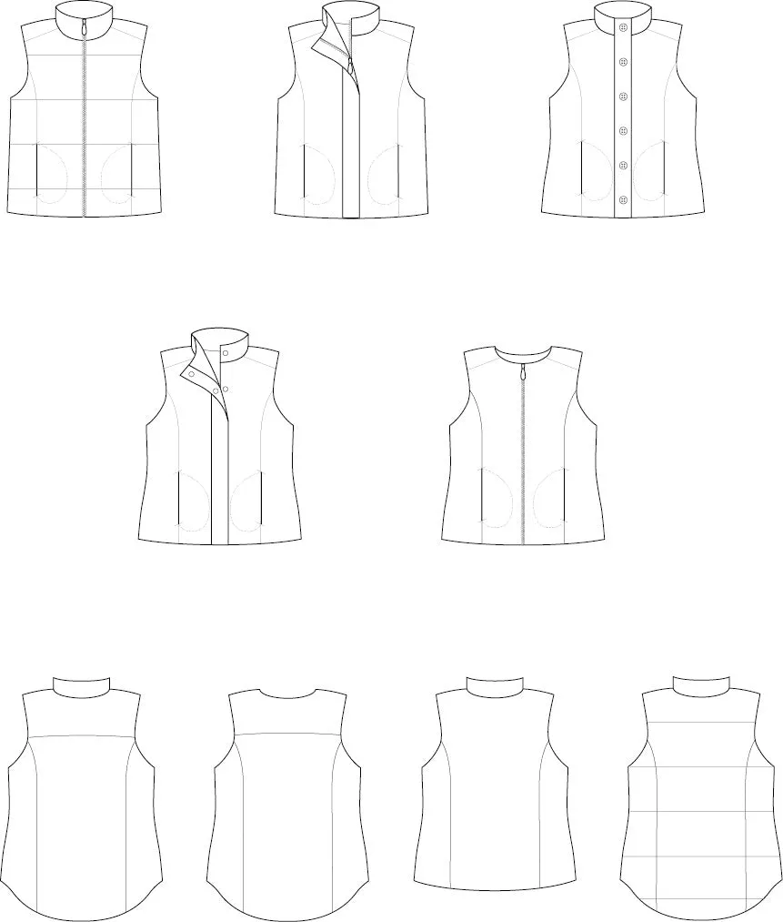 Trailblazer Vest Sewing Pattern - Women's/Curved Fit