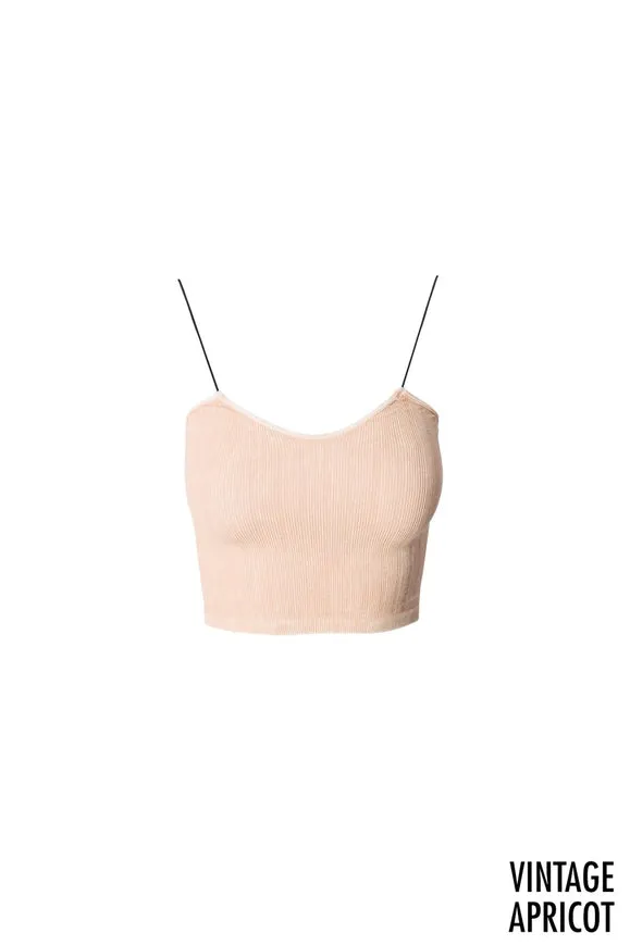Vintage Ribbed Crop Top